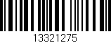 Código de barras (EAN, GTIN, SKU, ISBN): '13321275'