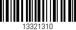 Código de barras (EAN, GTIN, SKU, ISBN): '13321310'