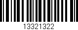 Código de barras (EAN, GTIN, SKU, ISBN): '13321322'