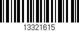 Código de barras (EAN, GTIN, SKU, ISBN): '13321615'
