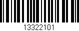 Código de barras (EAN, GTIN, SKU, ISBN): '13322101'
