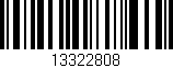 Código de barras (EAN, GTIN, SKU, ISBN): '13322808'