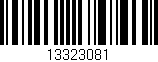 Código de barras (EAN, GTIN, SKU, ISBN): '13323081'