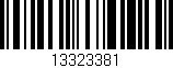 Código de barras (EAN, GTIN, SKU, ISBN): '13323381'