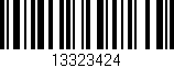 Código de barras (EAN, GTIN, SKU, ISBN): '13323424'