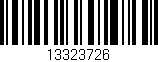 Código de barras (EAN, GTIN, SKU, ISBN): '13323726'