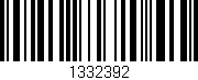 Código de barras (EAN, GTIN, SKU, ISBN): '1332392'