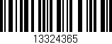 Código de barras (EAN, GTIN, SKU, ISBN): '13324365'