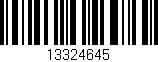 Código de barras (EAN, GTIN, SKU, ISBN): '13324645'