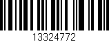 Código de barras (EAN, GTIN, SKU, ISBN): '13324772'
