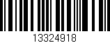 Código de barras (EAN, GTIN, SKU, ISBN): '13324918'