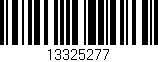 Código de barras (EAN, GTIN, SKU, ISBN): '13325277'
