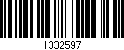 Código de barras (EAN, GTIN, SKU, ISBN): '1332597'