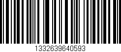 Código de barras (EAN, GTIN, SKU, ISBN): '1332639640593'