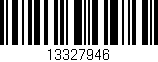 Código de barras (EAN, GTIN, SKU, ISBN): '13327946'