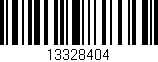 Código de barras (EAN, GTIN, SKU, ISBN): '13328404'