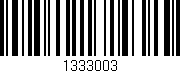 Código de barras (EAN, GTIN, SKU, ISBN): '1333003'