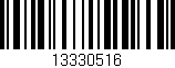 Código de barras (EAN, GTIN, SKU, ISBN): '13330516'