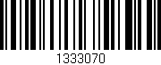 Código de barras (EAN, GTIN, SKU, ISBN): '1333070'