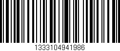 Código de barras (EAN, GTIN, SKU, ISBN): '1333104941986'