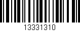 Código de barras (EAN, GTIN, SKU, ISBN): '13331310'