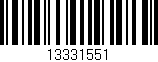Código de barras (EAN, GTIN, SKU, ISBN): '13331551'