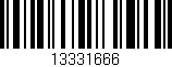 Código de barras (EAN, GTIN, SKU, ISBN): '13331666'