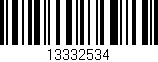 Código de barras (EAN, GTIN, SKU, ISBN): '13332534'