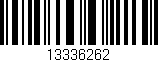 Código de barras (EAN, GTIN, SKU, ISBN): '13336262'