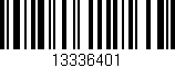 Código de barras (EAN, GTIN, SKU, ISBN): '13336401'