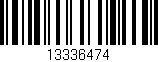 Código de barras (EAN, GTIN, SKU, ISBN): '13336474'