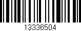 Código de barras (EAN, GTIN, SKU, ISBN): '13336504'