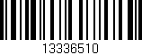 Código de barras (EAN, GTIN, SKU, ISBN): '13336510'