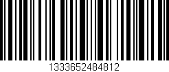 Código de barras (EAN, GTIN, SKU, ISBN): '1333652484812'