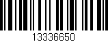 Código de barras (EAN, GTIN, SKU, ISBN): '13336650'