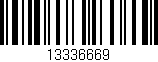 Código de barras (EAN, GTIN, SKU, ISBN): '13336669'