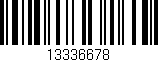 Código de barras (EAN, GTIN, SKU, ISBN): '13336678'