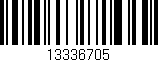 Código de barras (EAN, GTIN, SKU, ISBN): '13336705'