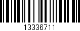 Código de barras (EAN, GTIN, SKU, ISBN): '13336711'