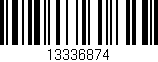 Código de barras (EAN, GTIN, SKU, ISBN): '13336874'