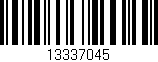 Código de barras (EAN, GTIN, SKU, ISBN): '13337045'