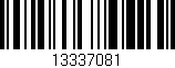 Código de barras (EAN, GTIN, SKU, ISBN): '13337081'