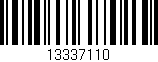 Código de barras (EAN, GTIN, SKU, ISBN): '13337110'