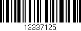 Código de barras (EAN, GTIN, SKU, ISBN): '13337125'