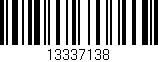 Código de barras (EAN, GTIN, SKU, ISBN): '13337138'