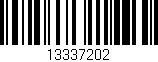 Código de barras (EAN, GTIN, SKU, ISBN): '13337202'