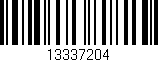 Código de barras (EAN, GTIN, SKU, ISBN): '13337204'
