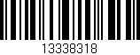 Código de barras (EAN, GTIN, SKU, ISBN): '13338318'