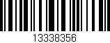 Código de barras (EAN, GTIN, SKU, ISBN): '13338356'