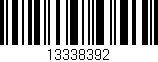 Código de barras (EAN, GTIN, SKU, ISBN): '13338392'